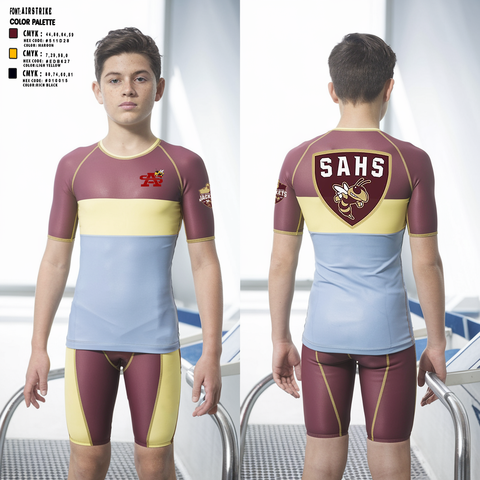 Short Sleeve Performance Shirt, St Augustine Yellow Jackets, Swimming, Teamtime, Team time, sublimation, custom sports apparel, team uniforms, spirit wear, spiritwear, sports uniforms, custom shirts, team store, custom team store, fundraiser sports, apparel fundraiser