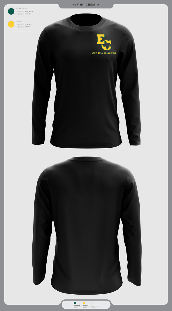 Long Sleeve Performance Shirt, East Chambers High School Basketball, Women's Basketball, Teamtime, Team time, sublimation, custom sports apparel, team uniforms, spirit wear, spiritwear, sports uniforms, custom shirts, team store, custom team store, fundraiser sports, apparel fundraiser