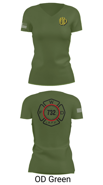 Woonsocket 46977147 Women's Short Sleeve V-neck Shirt - 48