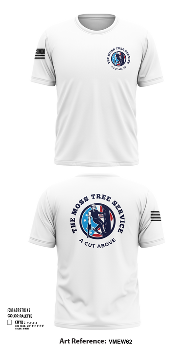 The Moss Tree Service 86074742 Short Sleeve Performance Shirt - 103
