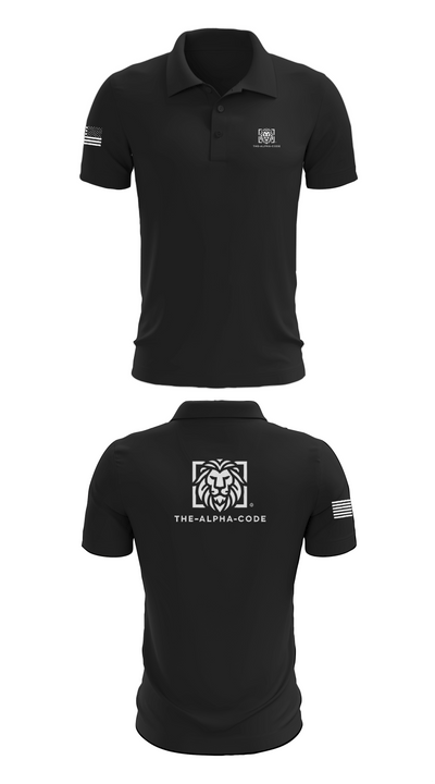 The-alpha-code 86394469 Short Sleeve Performance Polo - 28