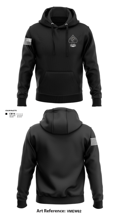 Connellsville Area Hugh School Junior ROTC 41673326 Hoodie - 1