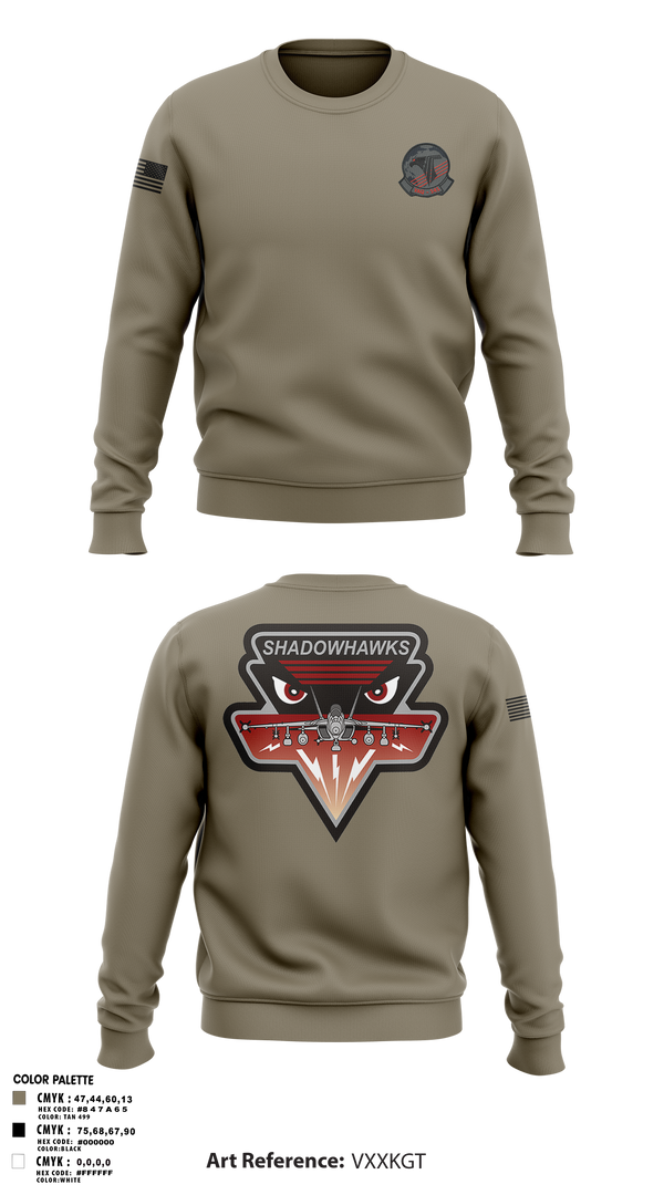Crew Neck Sweatshirt, VAQ-141, Navy, Teamtime, Team time, sublimation, custom sports apparel, team uniforms, spirit wear, spiritwear, sports uniforms, custom shirts, team store, custom team store, fundraiser sports, apparel fundraiser