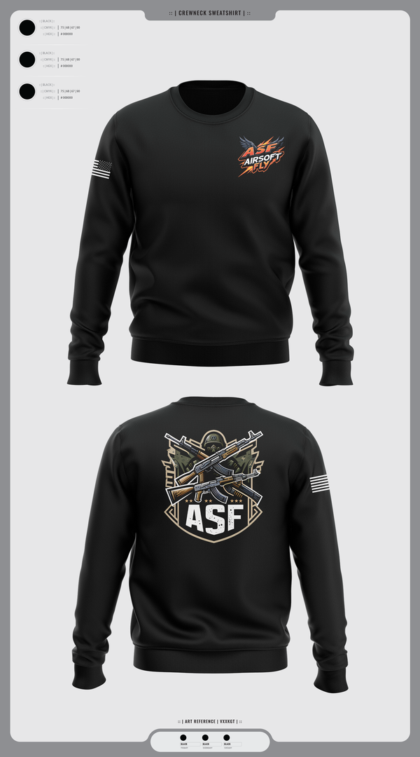 Crew Neck Sweatshirt, AIRSOFT FLY, Air Force, Teamtime, Team time, sublimation, custom sports apparel, team uniforms, spirit wear, spiritwear, sports uniforms, custom shirts, team store, custom team store, fundraiser sports, apparel fundraiser