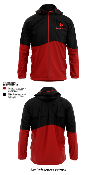 Sacred Heart Ministries 55103863 Windbreaker - 1