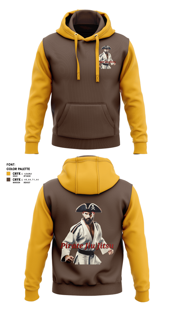 Hoodie, Pirate Jiu Jitsu, Wrestling, Teamtime, Team time, sublimation, custom sports apparel, team uniforms, spirit wear, spiritwear, sports uniforms, custom shirts, team store, custom team store, fundraiser sports, apparel fundraiser