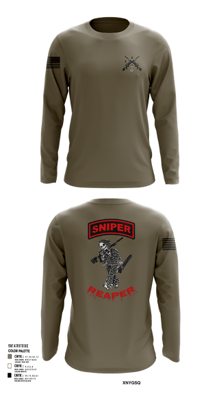 Long Sleeve Performance Shirt, Reaper SectionReaper Section (color), Army, Teamtime, Team time, sublimation, custom sports apparel, team uniforms, spirit wear, spiritwear, sports uniforms, custom shirts, team store, custom team store, fundraiser sports, apparel fundraiser