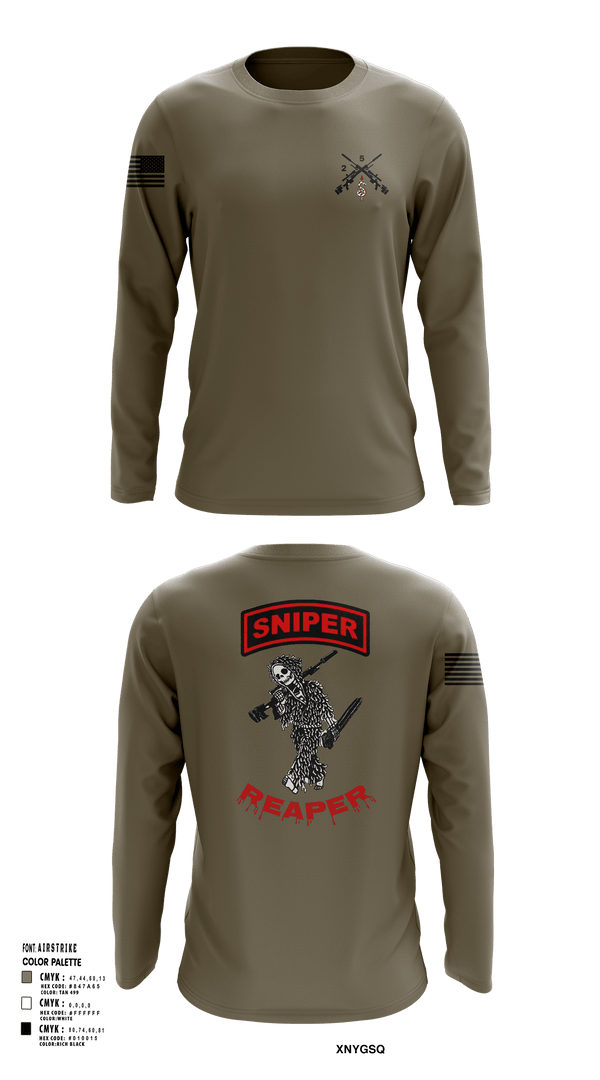Long Sleeve Performance Shirt, Reaper SectionReaper Section (color), Army, Teamtime, Team time, sublimation, custom sports apparel, team uniforms, spirit wear, spiritwear, sports uniforms, custom shirts, team store, custom team store, fundraiser sports, apparel fundraiser