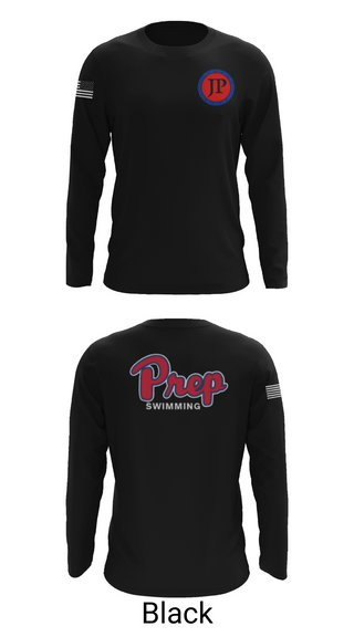 Long Sleeve Performance Shirt, Jackson Preparatory School Swimming, Swimming, Teamtime, Team time, sublimation, custom sports apparel, team uniforms, spirit wear, spiritwear, sports uniforms, custom shirts, team store, custom team store, fundraiser sports, apparel fundraiser