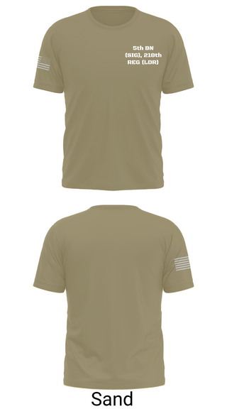 Short Sleeve Performance Shirt, 5th BN (SIG), 218th REG (LDR), National Guard, Teamtime, Team time, sublimation, custom sports apparel, team uniforms, spirit wear, spiritwear, sports uniforms, custom shirts, team store, custom team store, fundraiser sports, apparel fundraiser