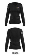 Richwoods Middle School Cheer 94621305 Women's Long Sleeve V-neck Shirt - 35