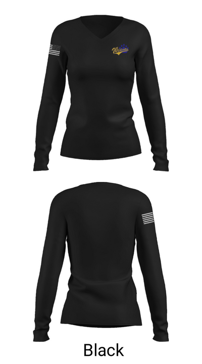 Richwoods Middle School Cheer 94621305 Women's Long Sleeve V-neck Shirt - 35