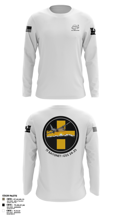 B Co 766 EN BeB 1st Platoon Armored Turtles Long Sleeve Performance Shirt 11