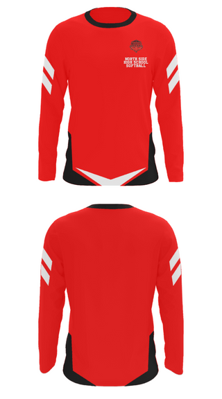 Long Sleeve Performance Shirt, North Side High School Softball, Softball, Teamtime, Team time, sublimation, custom sports apparel, team uniforms, spirit wear, spiritwear, sports uniforms, custom shirts, team store, custom team store, fundraiser sports, apparel fundraiser