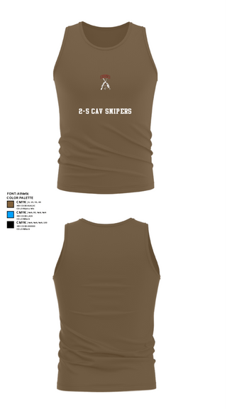 Tank Top, 2-5 CAV Snipers, Army, Teamtime, Team time, sublimation, custom sports apparel, team uniforms, spirit wear, spiritwear, sports uniforms, custom shirts, team store, custom team store, fundraiser sports, apparel fundraiser