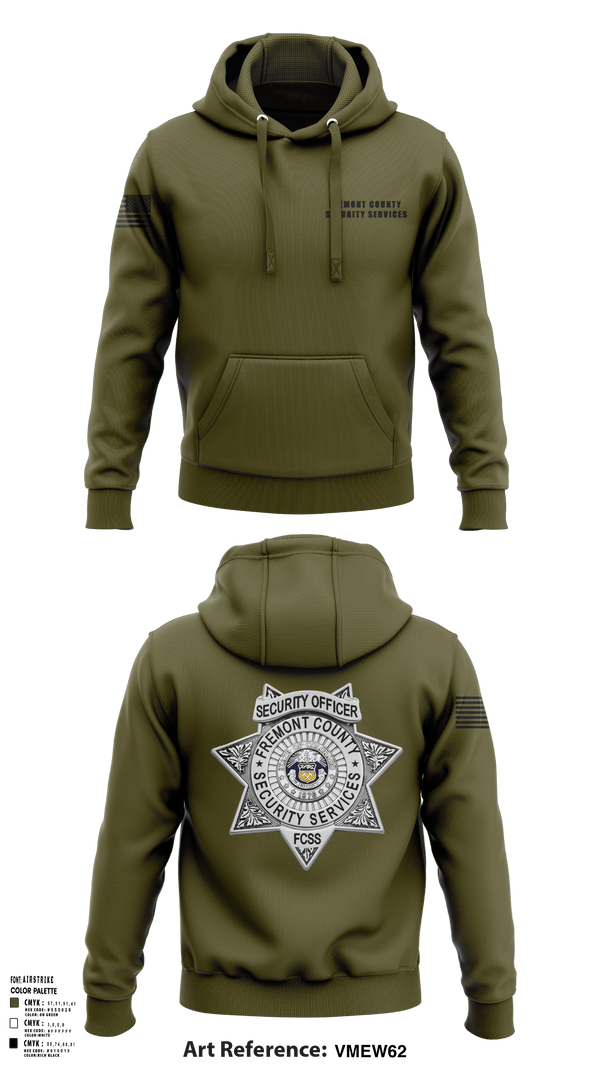 Hoodie, Fremont County Security Services, Police, Teamtime, Team time, sublimation, custom sports apparel, team uniforms, spirit wear, spiritwear, sports uniforms, custom shirts, team store, custom team store, fundraiser sports, apparel fundraiser