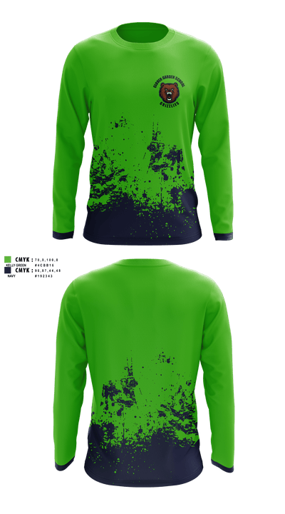 Clover Garden School Grizzlies 2602724 Long Sleeve Performance Shirt 1