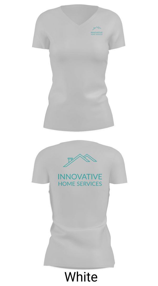 Womens Short Sleeve Vneck Shirt, Innovative Home Services, , Teamtime, Team time, sublimation, custom sports apparel, team uniforms, spirit wear, spiritwear, sports uniforms, custom shirts, team store, custom team store, fundraiser sports, apparel fundraiser