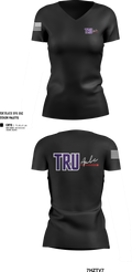 Tru Axle LLC 82082462 Women's Short Sleeve V-neck Shirt - 27