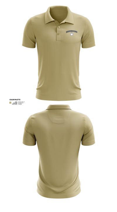Destroyers 72679654 Short Sleeve Performance Polo - 1