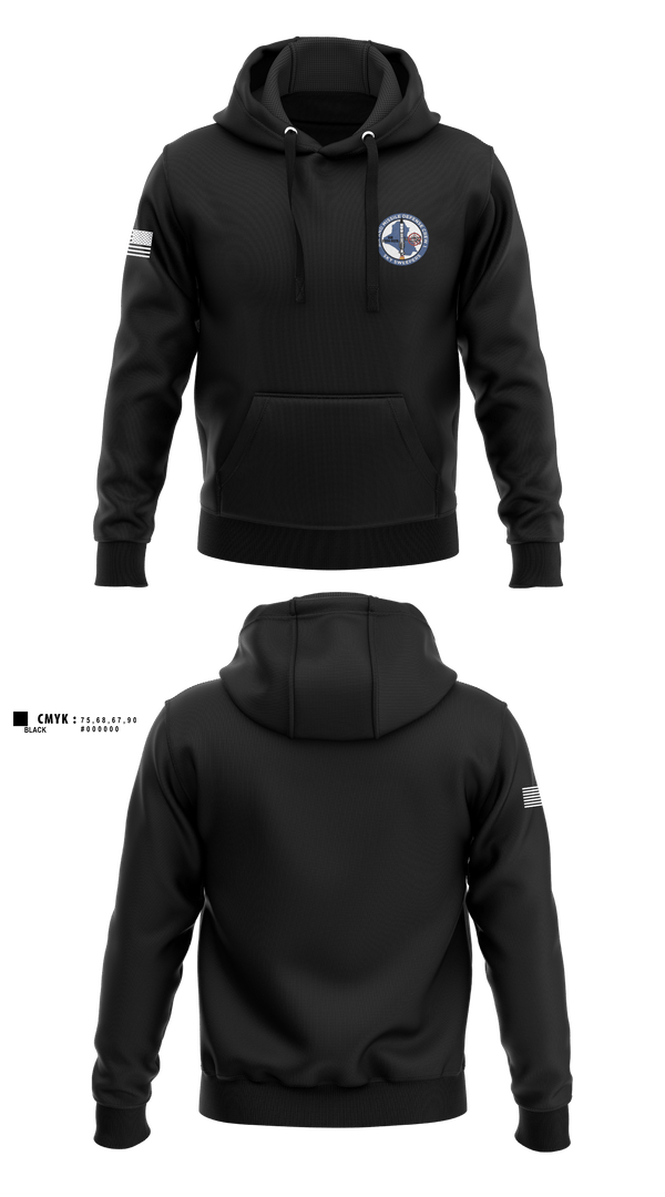 Hoodie, Bravo Battery, 4th Battalion, 3rd Air Defense Artillery Regiment, Army, Teamtime, Team time, sublimation, custom sports apparel, team uniforms, spirit wear, spiritwear, sports uniforms, custom shirts, team store, custom team store, fundraiser sports, apparel fundraiser