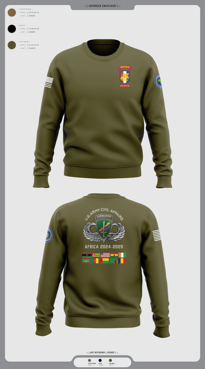 478th CA BN (A) 32204639 Crew Neck Sweatshirt - 111
