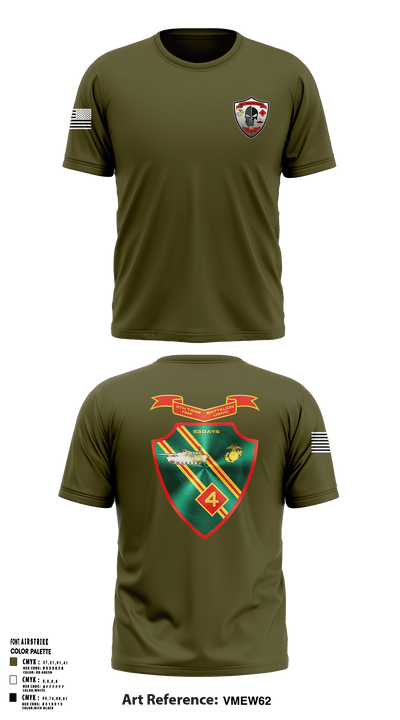 Det. 4 Tows and Scouts 4th Tank Battalion 82433945 Short Sleeve Performance Shirt - 2
