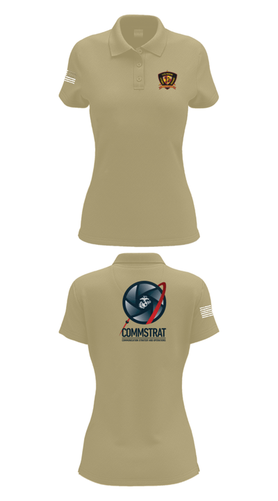 12th MLR COMMSTRAT 81672538 Women's Short Sleeve Performance Polo  - 95