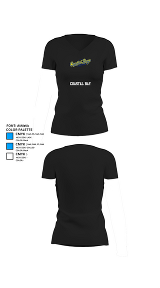 Womens Short Sleeve Vneck Shirt, Coastal Bay, Softball, Teamtime, Team time, sublimation, custom sports apparel, team uniforms, spirit wear, spiritwear, sports uniforms, custom shirts, team store, custom team store, fundraiser sports, apparel fundraiser