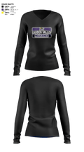 Garden Valley Wolverines 38799509 Women's Long Sleeve V-neck Shirt - 3