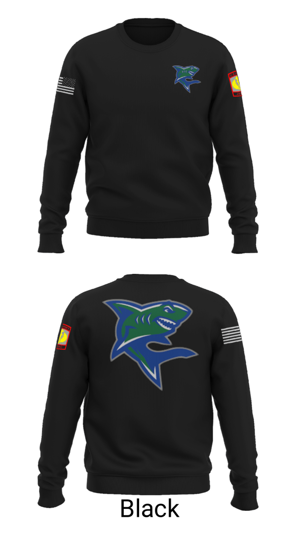 Crew Neck Sweatshirt, Bullshark Battalion, Army, Teamtime, Team time, sublimation, custom sports apparel, team uniforms, spirit wear, spiritwear, sports uniforms, custom shirts, team store, custom team store, fundraiser sports, apparel fundraiser