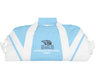 Duffle Bag, Westminster High School Tennis, Tennis, Teamtime, Team time, sublimation, custom sports apparel, team uniforms, spirit wear, spiritwear, sports uniforms, custom shirts, team store, custom team store, fundraiser sports, apparel fundraiser