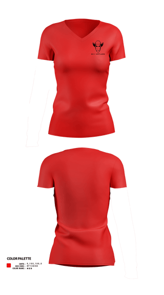 Womens Short Sleeve Vneck Shirt, DC-1 Outlaws, , Teamtime, Team time, sublimation, custom sports apparel, team uniforms, spirit wear, spiritwear, sports uniforms, custom shirts, team store, custom team store, fundraiser sports, apparel fundraiser