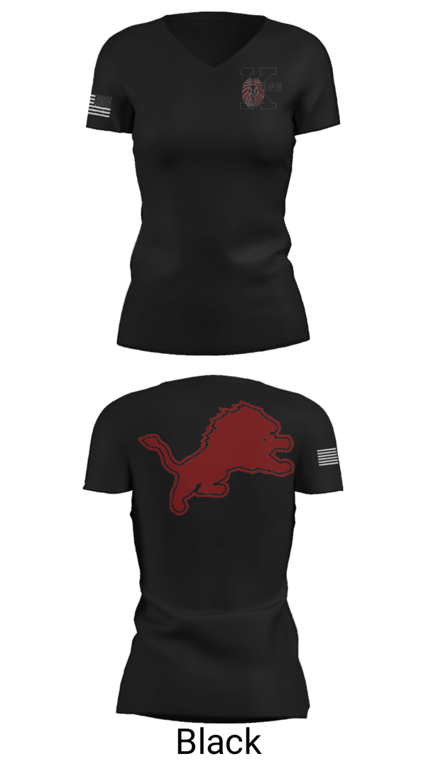 Women's Short Sleeve Vneck Shirt, Martin Luther King Jr High School Tennis, Tennis, Teamtime, Team time, sublimation, custom sports apparel, team uniforms, spirit wear, spiritwear, sports uniforms, custom shirts, team store, custom team store, fundraiser sports, apparel fundraiser