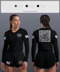 Muscle Maker Academy 31935817 Women's Long Sleeve V-neck Shirt -1 4