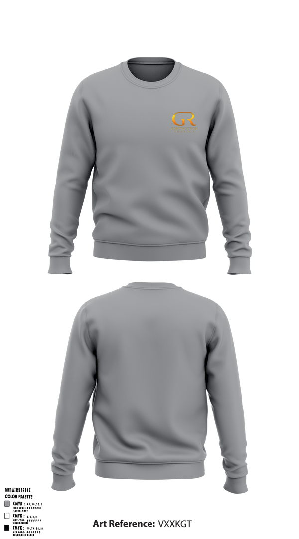 Crew Neck Sweatshirt, GR CONSTRUCTION SERVICE, , Teamtime, Team time, sublimation, custom sports apparel, team uniforms, spirit wear, spiritwear, sports uniforms, custom shirts, team store, custom team store, fundraiser sports, apparel fundraiser