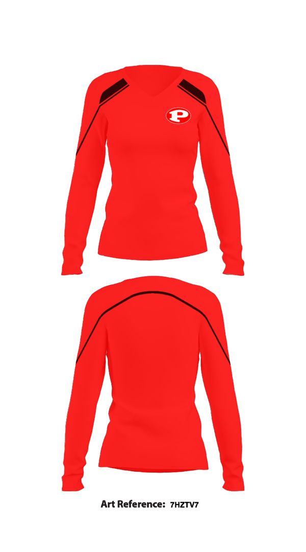 Women's Long Sleeve Vneck Shirt, Prestonsburg High School Softball, Softball, Teamtime, Team time, sublimation, custom sports apparel, team uniforms, spirit wear, spiritwear, sports uniforms, custom shirts, team store, custom team store, fundraiser sports, apparel fundraiser