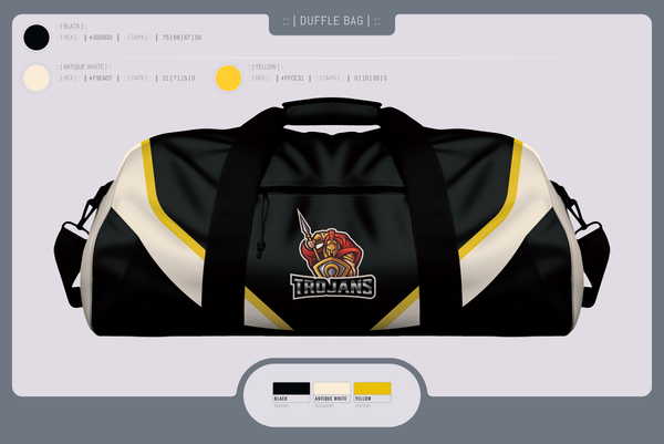 Duffle Bag, TROJANS, Wrestling, Teamtime, Team time, sublimation, custom sports apparel, team uniforms, spirit wear, spiritwear, sports uniforms, custom shirts, team store, custom team store, fundraiser sports, apparel fundraiser