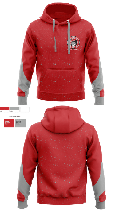 Deerfield High School Cross Country 52839866 Hoodie - 1
