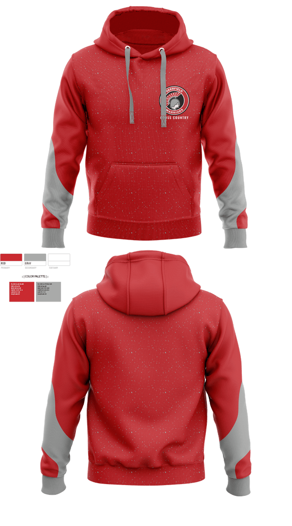 Hoodie, Deerfield High School Cross Country, Cross Country, Teamtime, Team time, sublimation, custom sports apparel, team uniforms, spirit wear, spiritwear, sports uniforms, custom shirts, team store, custom team store, fundraiser sports, apparel fundraiser