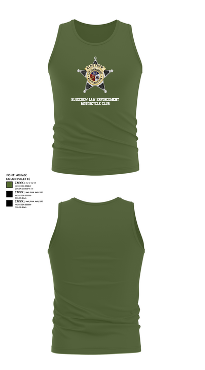 Bluecrew law enforcement motorcycle club 56909917 Tank Top - 56