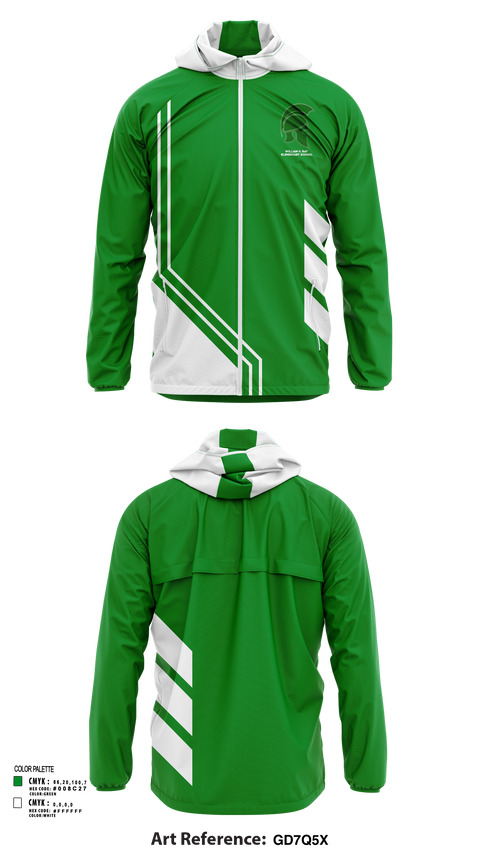 Windbreaker, William H. Ray Elementary School, Spirit Store, Teamtime, Team time, sublimation, custom sports apparel, team uniforms, spirit wear, spiritwear, sports uniforms, custom shirts, team store, custom team store, fundraiser sports, apparel fundraiser