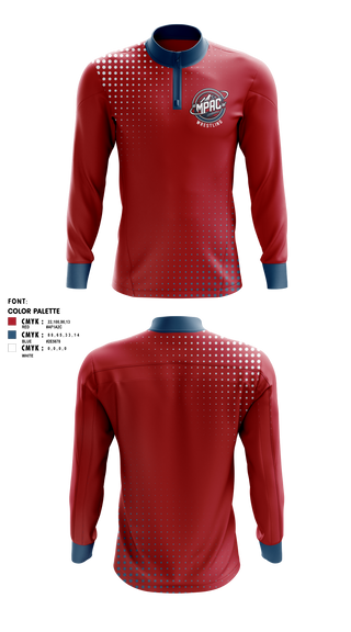 Quarter Zip Jacket, MPAC 360° Wrestling, Wrestling, Teamtime, Team time, sublimation, custom sports apparel, team uniforms, spirit wear, spiritwear, sports uniforms, custom shirts, team store, custom team store, fundraiser sports, apparel fundraiser