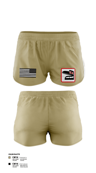 Womens Shorts, Enforcers, Army, Teamtime, Team time, sublimation, custom sports apparel, team uniforms, spirit wear, spiritwear, sports uniforms, custom shirts, team store, custom team store, fundraiser sports, apparel fundraiser