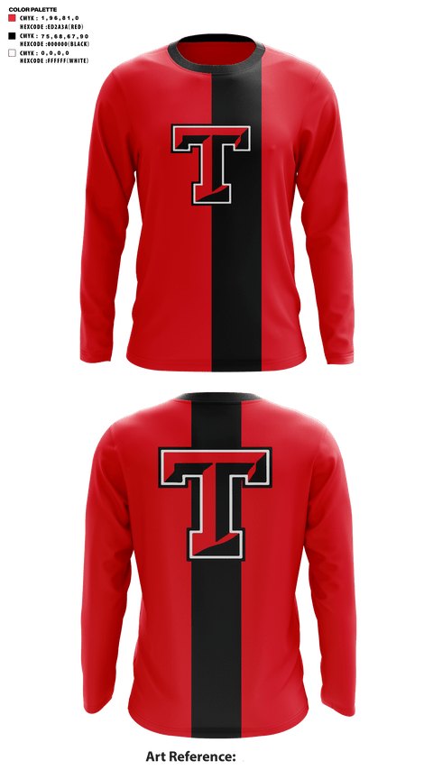 Long Sleeve Performance Shirt, Trenton High School Football, , Teamtime, Team time, sublimation, custom sports apparel, team uniforms, spirit wear, spiritwear, sports uniforms, custom shirts, team store, custom team store, fundraiser sports, apparel fundraiser