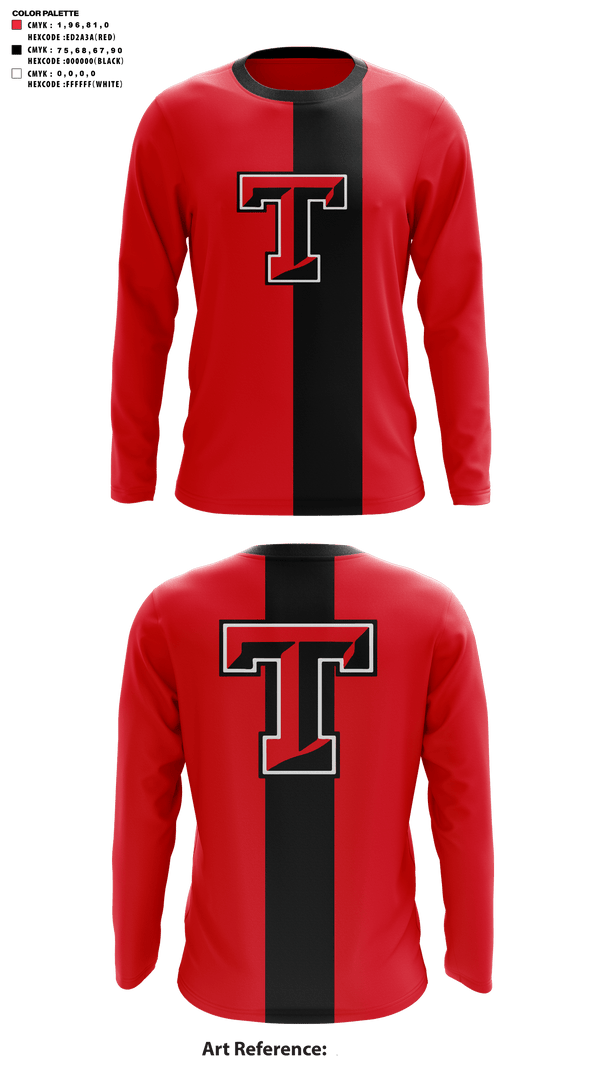 Long Sleeve Performance Shirt, Trenton High School Football, , Teamtime, Team time, sublimation, custom sports apparel, team uniforms, spirit wear, spiritwear, sports uniforms, custom shirts, team store, custom team store, fundraiser sports, apparel fundraiser