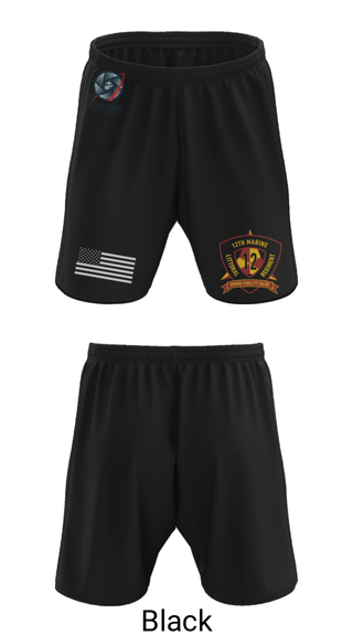 Athletic Shorts With Pockets, 12th MLR COMMSTRAT, Marines, Teamtime, Team time, sublimation, custom sports apparel, team uniforms, spirit wear, spiritwear, sports uniforms, custom shirts, team store, custom team store, fundraiser sports, apparel fundraiser