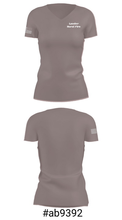 Lander Rural Fire 28452325 Women's Short Sleeve V-neck Shirt - 4
