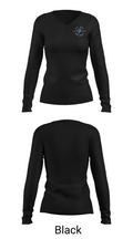 Team California Basketball 80865575 Women's Long Sleeve V-neck Shirt - 35