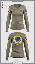 786th CES 8779713 Women's Long Sleeve V-neck Shirt - 2